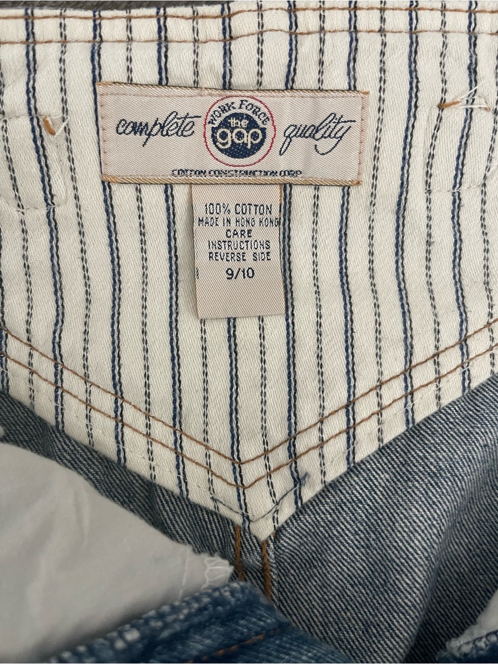Vintage GAP Work Force Denim Skirt | High Waist Blue Jean Skirt | Size 9/10 - Picture 8 of 9